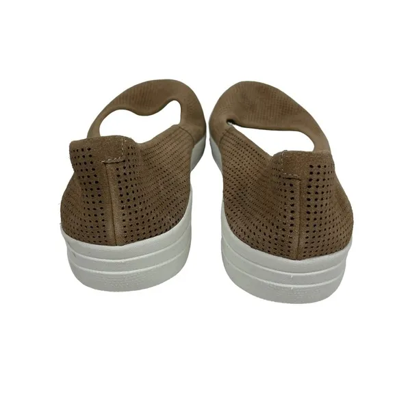 FitFlop Adoraballerina Perforated Suede Slip-on Shoes in Soft Brown