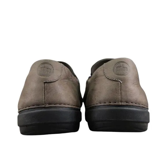 FitFlop Shoes Men 13 Loafer Slip On Comfort Classic Toning Leather Walking Brown