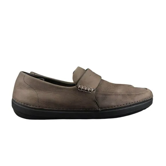 FitFlop Shoes Men 13 Loafer Slip On Comfort Classic Toning Leather Walking Brown