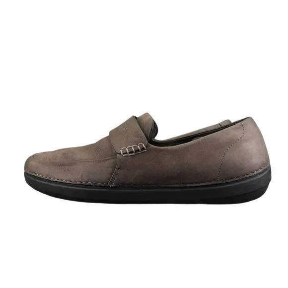 FitFlop Shoes Men 13 Loafer Slip On Comfort Classic Toning Leather Walking Brown