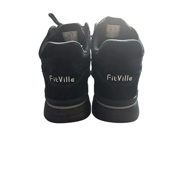 FitVille Men's High-top Sneakers 14W Wide Basketball Shoes w/ Ankle Support