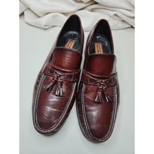 Florsheim IMPERIAL LEATHER BURGUNDY Kilt Tassel Slip On‎ Loafer Shoes 10 Classic