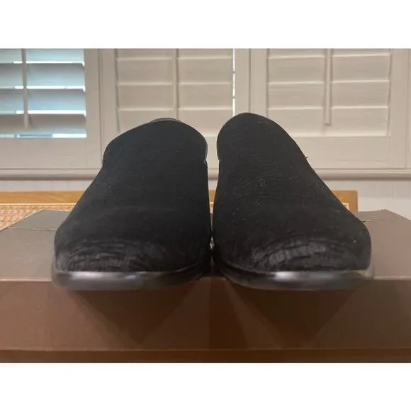 Florsheim Men's Postino Plain Toe Velvet Slip On Black Size 11 NIB