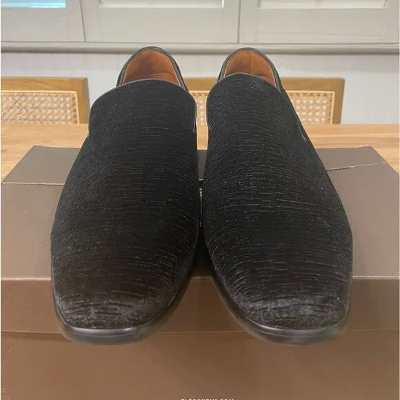 Florsheim Men's Postino Plain Toe Velvet Slip On Black Size 11 NIB