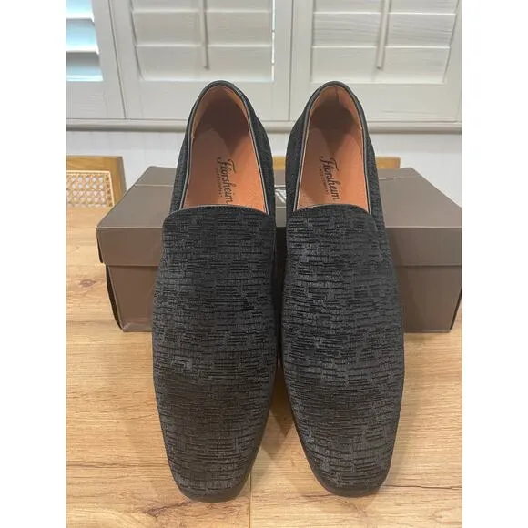 Florsheim Men's Postino Plain Toe Velvet Slip On Black Size 11 NIB