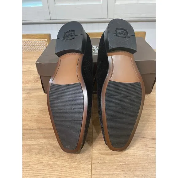 Florsheim Men's Postino Plain Toe Velvet Slip On Black Size 11 NIB