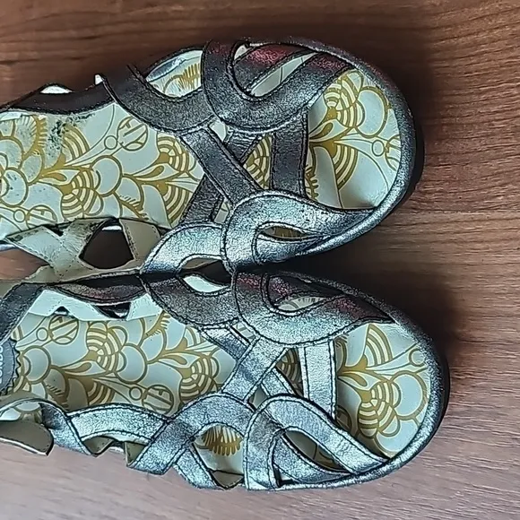 Fly London Open Toe Leather Sandals Women size 40 (US 9.5-10)