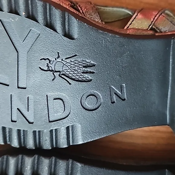 Fly London Open Toe Leather Sandals Women size 40 (US 9.5-10)