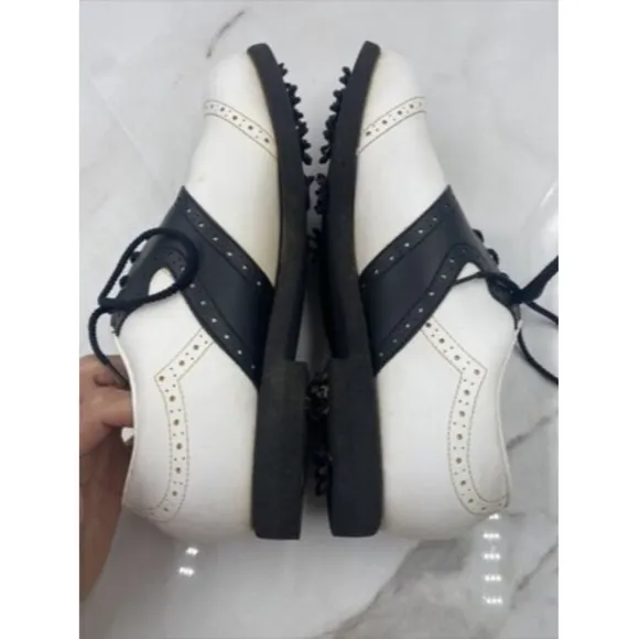 Footboy Golf Shoes Vintage 80’s Green-Joys w/metal spikes Model 45070 Size 10 W