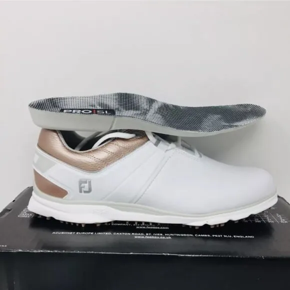FootJoy Pro / SL Women's Rose / White Golf Shoes Size 10 M - Medium