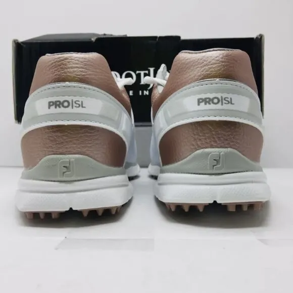 FootJoy Pro / SL Women's Rose / White Golf Shoes Size 10 M - Medium