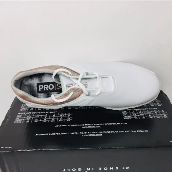 FootJoy Pro / SL Women's Rose / White Golf Shoes Size 10 M - Medium
