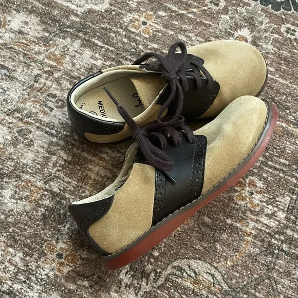 FootMate’s Connor Oxford Suede &amp; Leather Dress Shoes in Dirty Buck/Brown Size 12