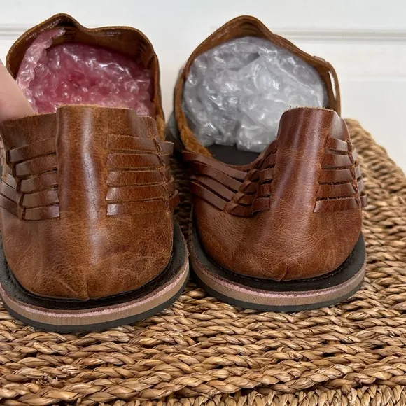 Four Brothers Men’s Huarache Sandals Woven Leather Size 13