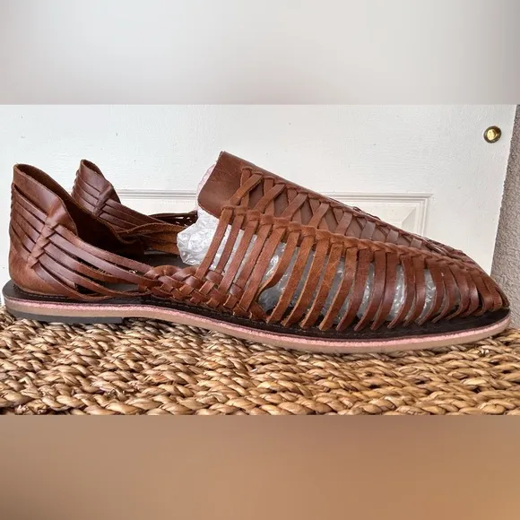 Four Brothers Men’s Huarache Sandals Woven Leather Size 13