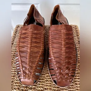 Four Brothers Men’s Huarache Sandals Woven Leather Size 13