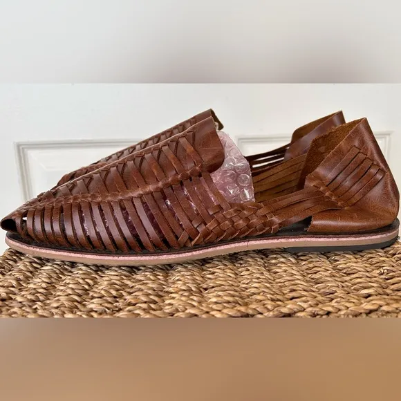 Four Brothers Men’s Huarache Sandals Woven Leather Size 13