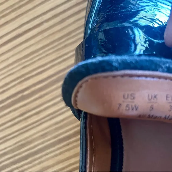 Franco Sarto Franco Balin Lug Sole Penny Loafer In Black Size 7.5W NWOT