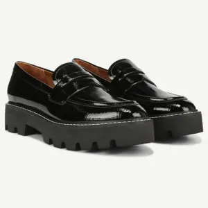 Franco Sarto Franco Balin Lug Sole Penny Loafer In Black Size 7.5W NWOT