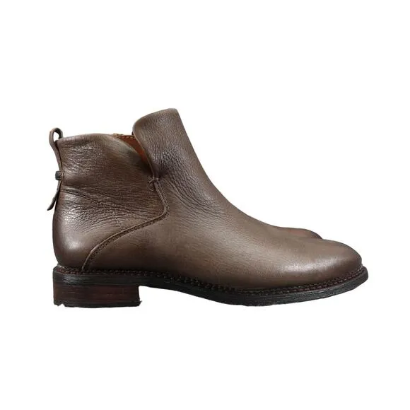 Franco Sarto Shoes Womens 6 Booties Classic Leather Hyla Ankle Boot Zip Cutout