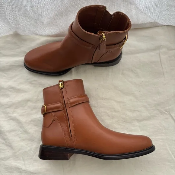 Franco Sarto Women's Elese Booties Brown Sz 6M