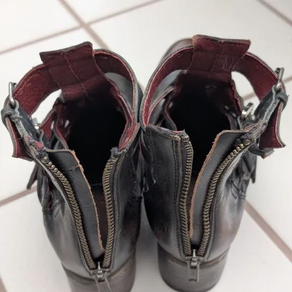 Free Bird By Steven Leather Ankle Boots