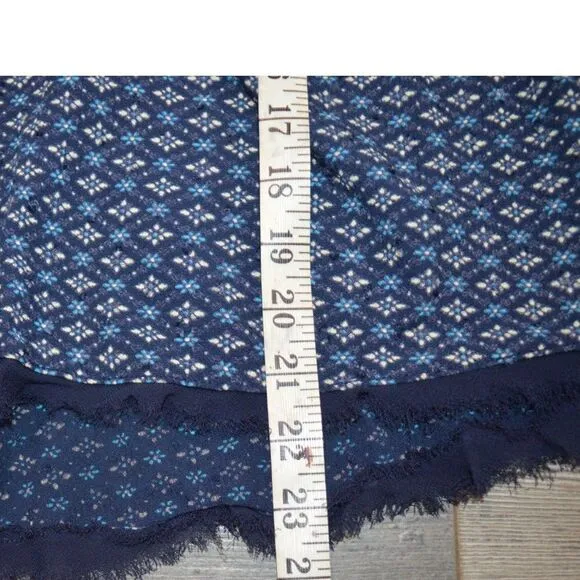 Free People Across The Sea Strapless Tunic - Indigo Sleeveless Boho Small