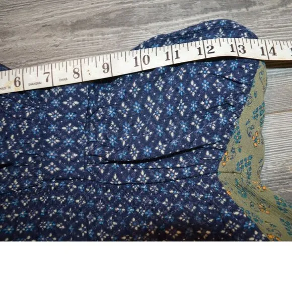Free People Across The Sea Strapless Tunic - Indigo Sleeveless Boho Small