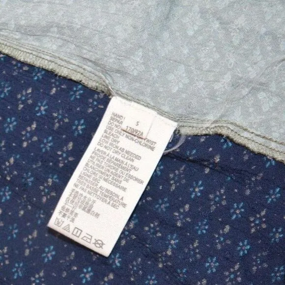 Free People Across The Sea Strapless Tunic - Indigo Sleeveless Boho Small