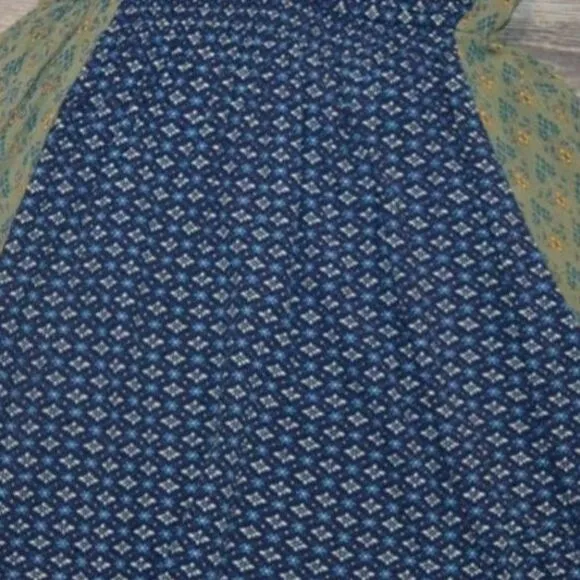 Free People Across The Sea Strapless Tunic - Indigo Sleeveless Boho Small