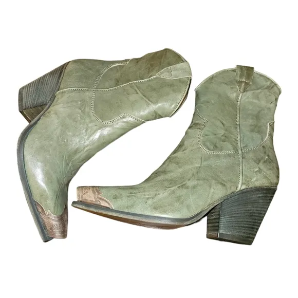 Free People Brayden Western Boots Leather