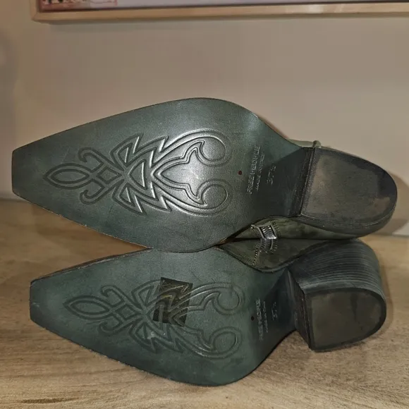 Free People Brayden Western Boots Leather