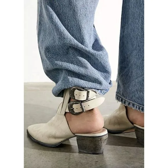 Free People Isabelle Western Mules Size 41