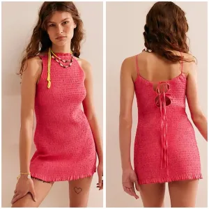 FREE PEOPLE Iyla Smocked Mini - Camellia