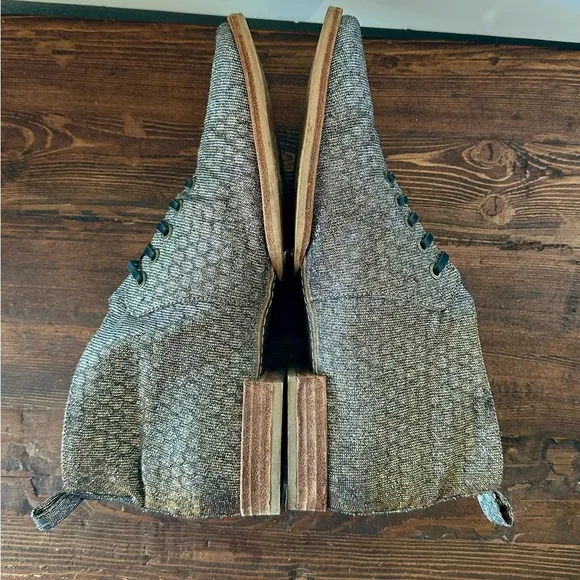 Free People Lucca Oxford Slip On Metallic Shoes Size 39 US 8.5-9