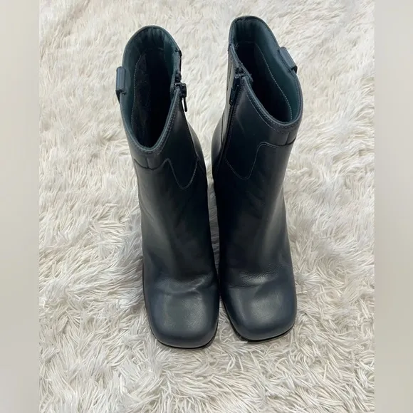 Free People Naomi Ankle Heel Boot Leather - Size 10