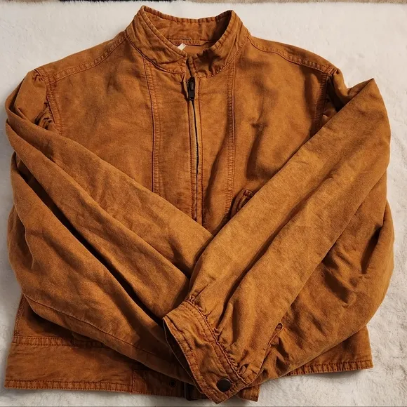 Free People Poet Jacket in Burnt Orange Size XS