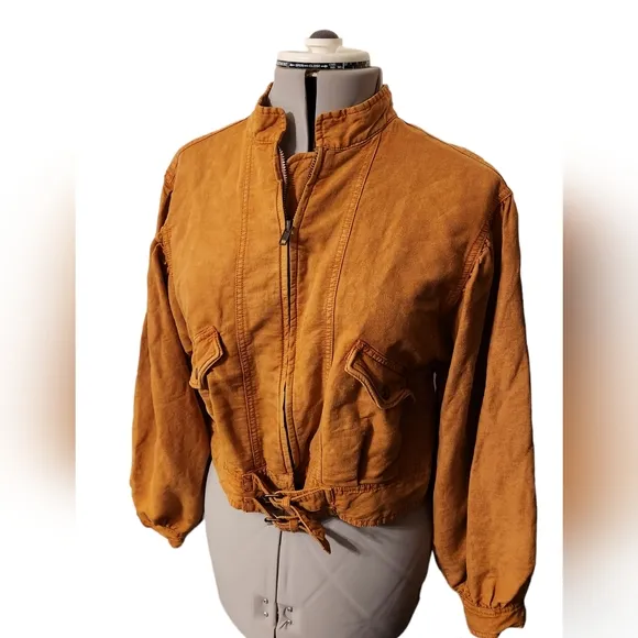Free People Poet Jacket in Burnt Orange Size XS