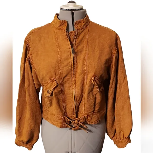 Free People Poet Jacket in Burnt Orange Size XS