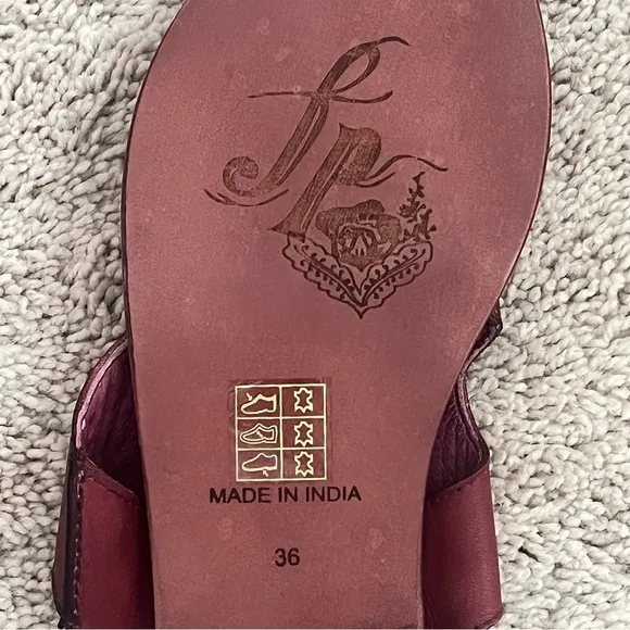 Free People Sant Antoni Slide Red EU 36 US 6
