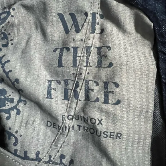 Free People We The Free Equinox Wide Leg Denim Trousers
