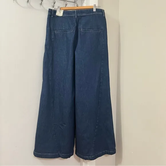 Free People We The Free Equinox Wide Leg Denim Trousers