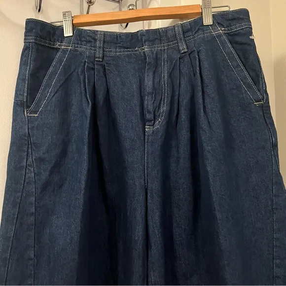 Free People We The Free Equinox Wide Leg Denim Trousers