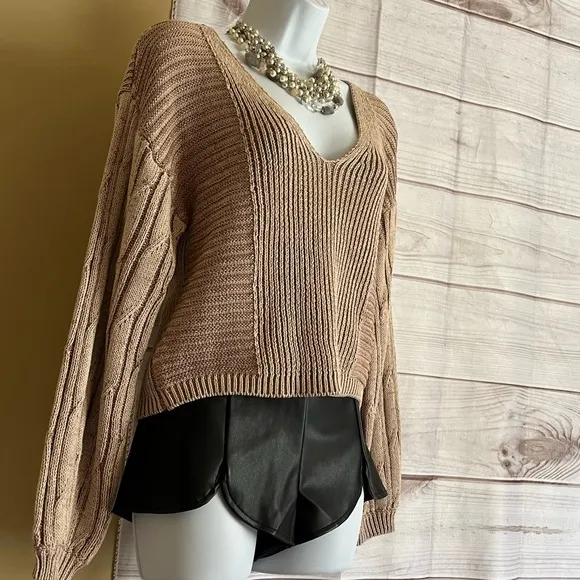 Free People When It Rains Sweater NWT