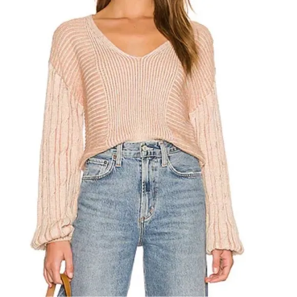 Free People When It Rains Sweater NWT