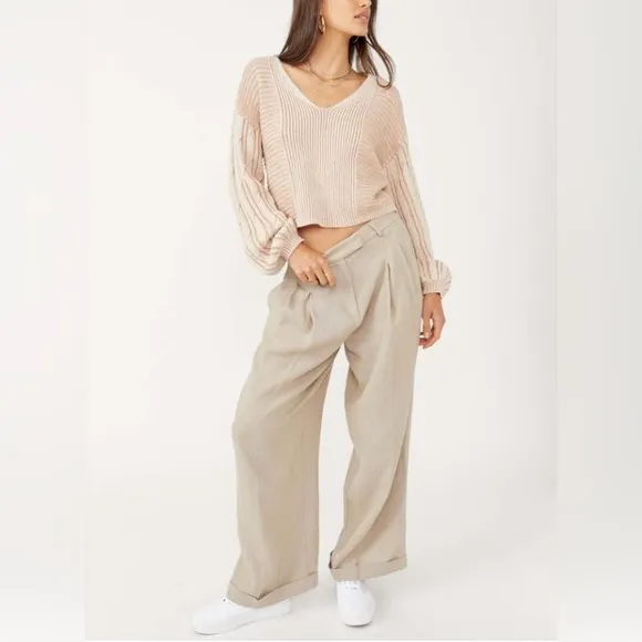 Free People When It Rains Sweater NWT