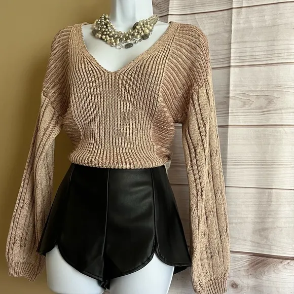 Free People When It Rains Sweater NWT