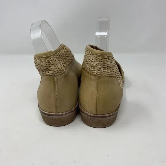 Free People Womens Size EU 38 US 8 Brown Mont Blanc Woven Textured Tan Sandals