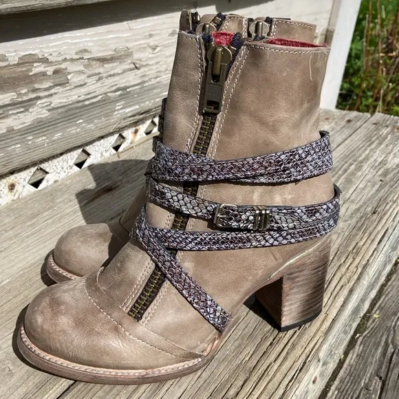 FREEBIRD by Steven Balboa Boot in Ice Multi Leather Women's Size 8