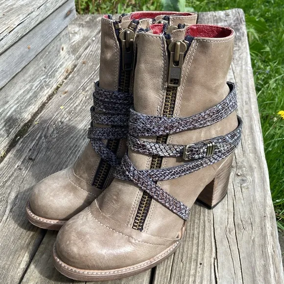 FREEBIRD by Steven Balboa Boot in Ice Multi Leather Women's Size 8